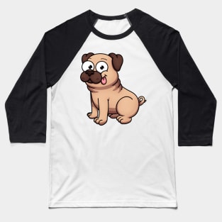 Cute Pug Baseball T-Shirt